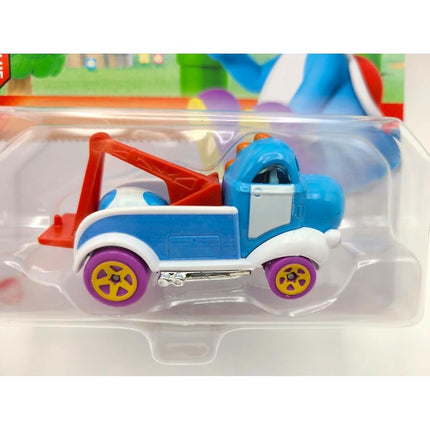 Hot Wheels Super Mario Character Cars - Light-Blue Yoshi