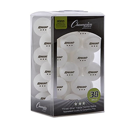 Champion Sports 3 Star Table Tennis Ball Pack, Tou