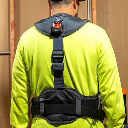 Klein Tools 55829MB Vest Combo with Tool Pouches, Fully Adjustable, Padded Support for Electricians, Carpenters, Construction