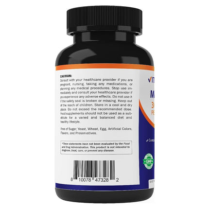 Vitamatic MCT Oil 3000 mg per Serving - 180 Softgels - From Coconut Oil - contains 55% caprylic acid C8 and 40% capric acid C10