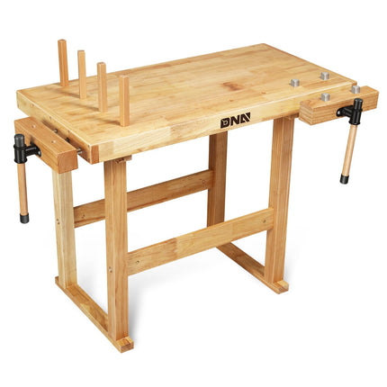 DNA MOTORING Heavy Duty Wood Workbench, Wooden Wor