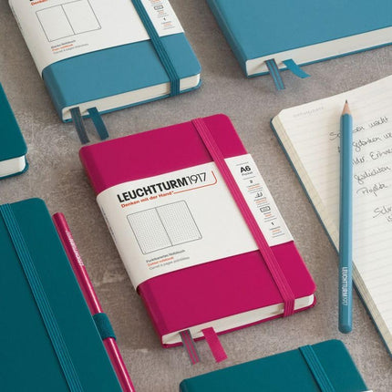 LEUCHTTURM1917 (355315) Notebook Pocket (A6) Softcover, 123 Numbered Pages, Plain, Sand