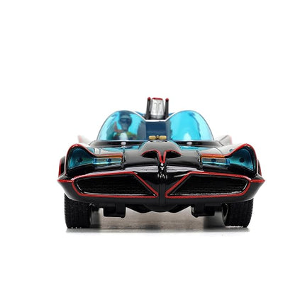 DC Comics 1:24 Classic TV Series Batman Batmobile Die-Cast Car & 2.75" Batman, Robin, Penguin, & The Joker Figures