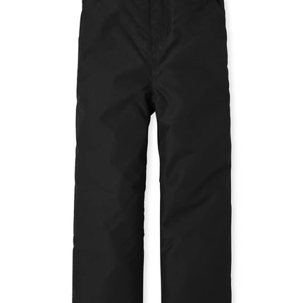 The Children's Place Boys' Pull On Ski Snow Pants, Black, 12
