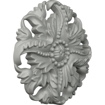 Ekena ROS04X04MO 4 7/8" OD x 5/8" P Medium Monique Round Rosette, Primed