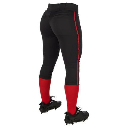 Champro Women's Tournament Low Rise Softball Pants with Side Piping