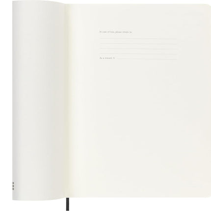 Moleskine - 2027-12 Month Weekly Notebook Soft Cover Diary - Extra Large - Black