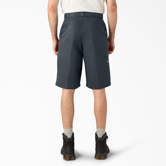 Dickies Mens Loose Fit Flat Front Work Shorts, Diesel Gray, 36 Regular