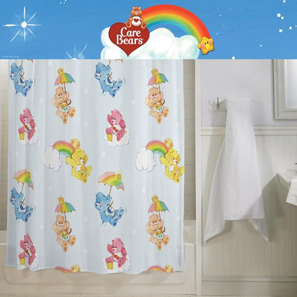 Franco Care Bears 13 Piece Shower Curtain and Ring Set, (100% Officially Licensed Product)