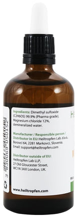 DMSO and Magnesium Oil by Dr. Hartmut Fischer (3.4 oz - 100ml), Pharmaceutical Grade, High Purity.
