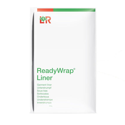 ReadyWrap L&R Ready Wrap Liner Sock Calf and Foot, 1 Pair - Black - Large