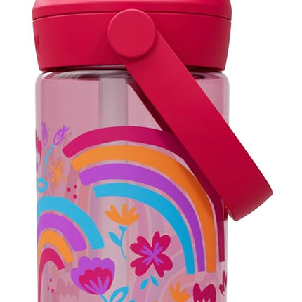 Camelbak THRIVE FLIP STRAW KIDS 14OZ – sport bottle – leak-proof – child-friendly size – easy drinking closure – ideal for on the go – Rainbow Floral, size: OS
