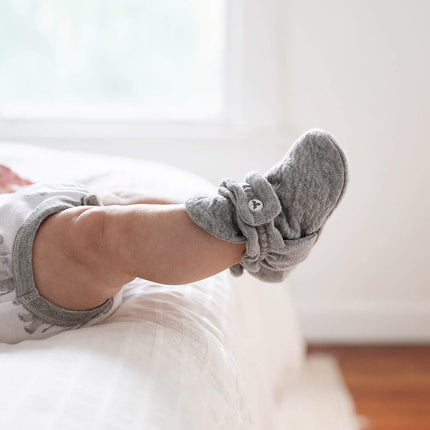 Burt's Bees Baby Unisex Bebé - Patucos de Bebé, Zapatos de Algodón Orgánico Ajustables para Bebé Calcetín con Suela