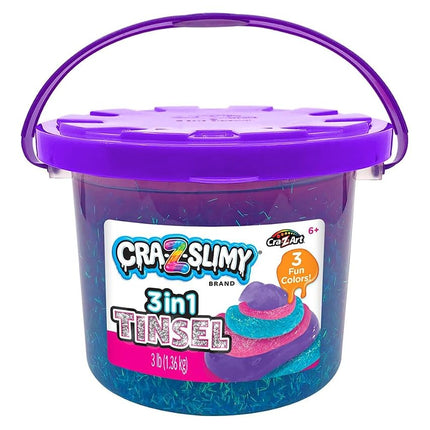 CRA-Z-Slimy Tricolor Tinsel Bucket