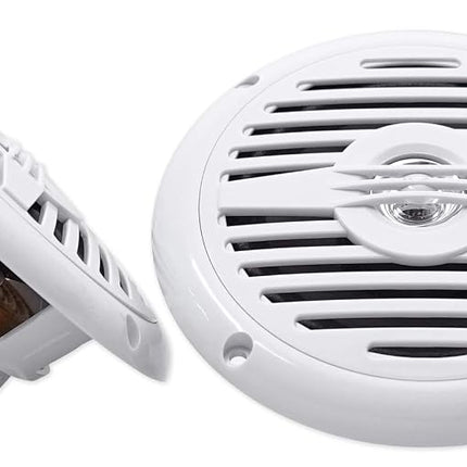 Rockville Rmsts69w Pair 1000W Waterproof Marine Boat Speakers 2-Way, White, 6 x 9"