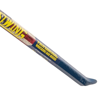 ESTWING Gooseneck Wrecking Bar - 5/8" x 18" Pry Bar with Angled Chisel End & Forged Steel Construction - EWB-18