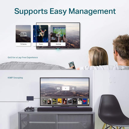 TP-Link TL-SG108E 8-Port Gigabit Managed Network Switch, Ethernet Switch