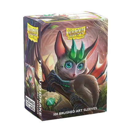 Dragon Shield | Brushed Art Sleeves | Spirit Animals - Bushdrake | 100 CT - Smooth & Tough Premium TCG Sleeves | Compatible with Pokemon, Flesh & Blood, One Piece & Magic the Gathering