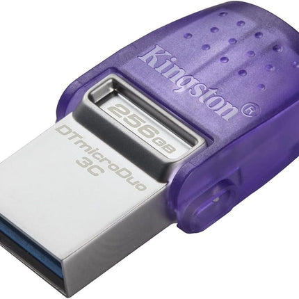 Kingston DataTraveler microDuo 3C USB Flash Drive 256GB USB Gen 3 Type-C and Type-A - DTDUO3CG3/256GB