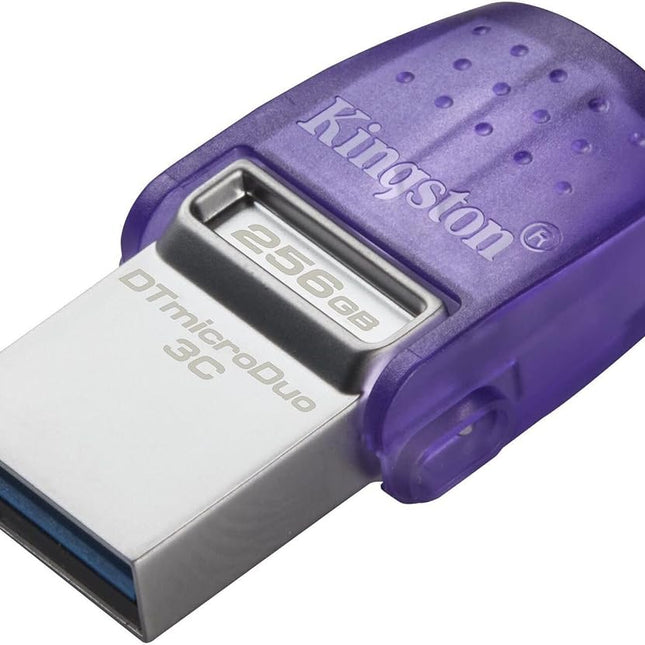 Kingston DataTraveler microDuo 3C USB Flash Drive 256GB USB Gen 3 Type-C and Type-A - DTDUO3CG3/256GB