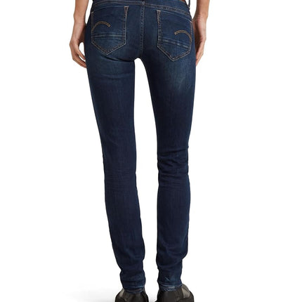 G-STAR Women's Midge Saddle Straight Jeans, Blue (dk Aged D02153-6553-89), 30W / 36L