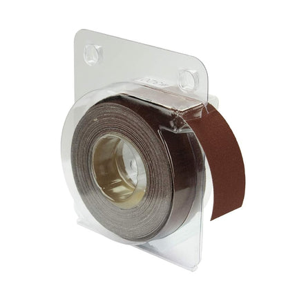 POWERTEC 4RA2140 400 Grit Aluminum Oxide Sanding Paper Roll | 1” x 20” Self-Dispensing Clear Blister Pack