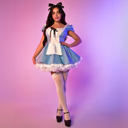 Leg Avenue 87160 03802 Costume Outfit, Women, Blue, Silver, M