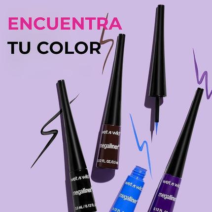 wet n wild MegaLiner Liquid Eyeliner - Metallic, Cosmic Black