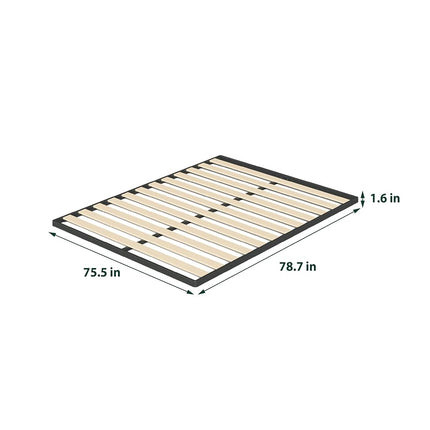 Zinus Deepak Easy Assembly Wood Slat 1.6 Inch Bunkie Board/Bed Slat Replacement, King