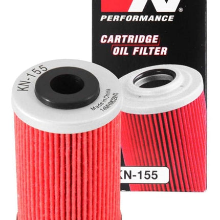 K&N Powersports Oil Filter - Cartridge 41x69mm compatible with KTM, Husqvarna, Husaberg, Polaris, Beta (KN-155), Black