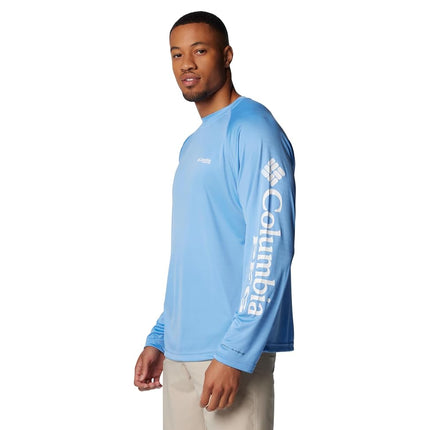 Columbia Men's Terminal Tackle Long Sleeve Shirt, White Cap/White Logo, 3X Big