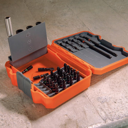 Klein Tools 32796 Pro Impact Driver Bits, Assorted Nut Drivers, Impact Bit Sizes 7-Pack