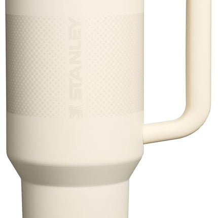 Stanley Quencher ProTour Straw Cup with Leak-Proof Lid, 44 oz (1.2 Litre) Integrated Straw and Handle, Drink Holder, Compatible for Travel, Insulated Stainless Steel Cup, BPA Free, Cream