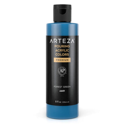 ARTEZA Acrylic Pouring Paint, 8 ounces, A601 Fores