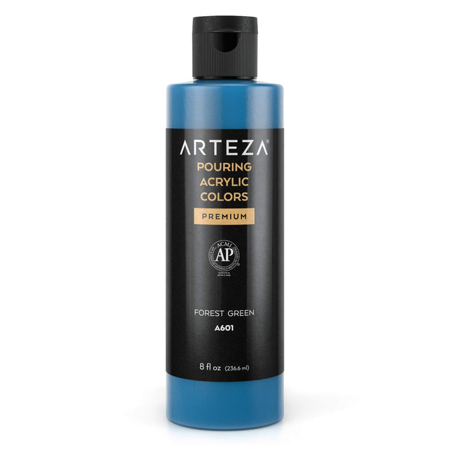 ARTEZA Acrylic Pouring Paint, 8 ounces, A601 Fores