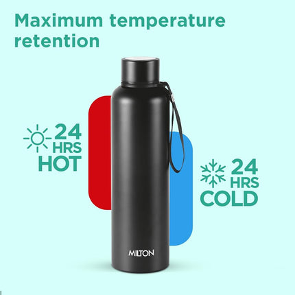 Milton 1.0 Litre Stainless Steel Flask, Insulated Water Bottle, Leakproof