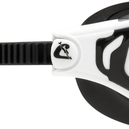 CRESSI Vortex Swimming Goggles - Anti-Fog Scratch-Resistant Swim Goggles - Flexible Nose Bridge for Adult Use - Watertight Seal for Open Water Swimming - Black/White Clear Lens
