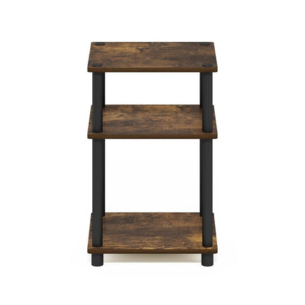 Furinno JUST 3-Tier Tool-Free Bedside Table, White