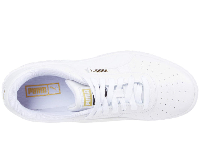 PUMA Women's Cali Wedge Sneaker, Puma White/Puma White, 10