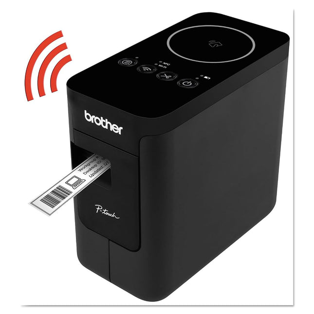 Brother Printer PTP750W Wireless Label Maker, 1.18, Black