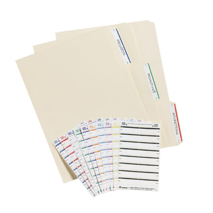Avery File Folder Labels, Laser and Inkjet Printers, 1/3 Cut, White, (5202) (Pack of 18)