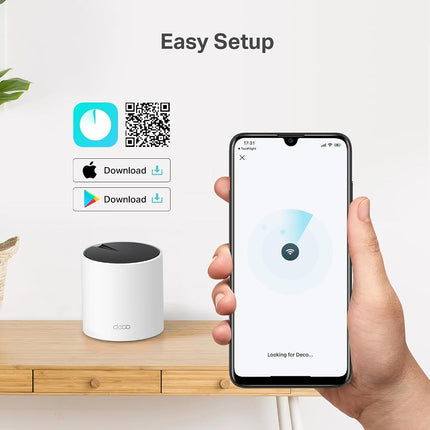 TP-Link Deco X55 Pro AX3000 Whole Home Wi-Fi 6 Mesh System - Coverage up to 6500 Sq.Ft & up to 150 Devices, 2x2.5G WAN/LAN Ports, 4 Streams, Wired Ethernet Backhaul, Ideal for 1Gig+ Internet, 3-Pack