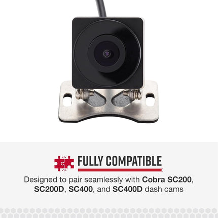 Cobra External-View Camera for SC Series Dash Cams, with Full HD Video