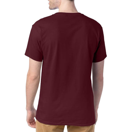 Hanes Men's ComfortSoft T-Shirt (Pack of 4),Maroon,Large