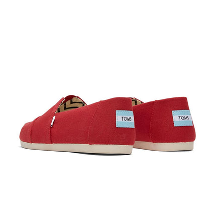 TOMS Alpargata Canvas Shoes - Elastic Gore Fit, Flexible Outsole, Timeless Style, Impactful Purchase Red