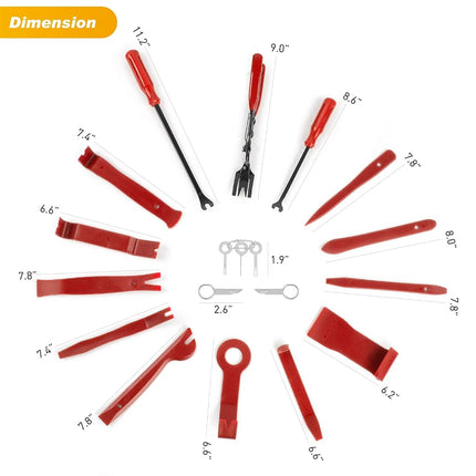 GOOACC 19Pcs Trim Removal Tool Set with Storage Bag