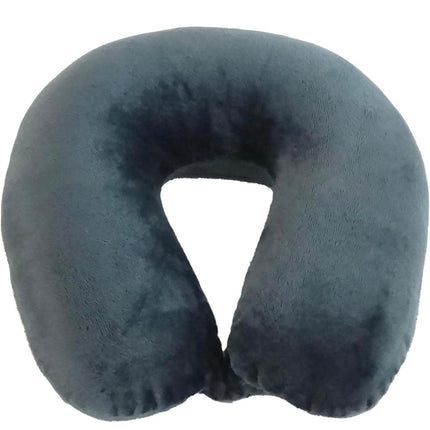 World's Best Feather Soft Microfiber Neck Pillow, Charcoal,12 x 13 x 4
