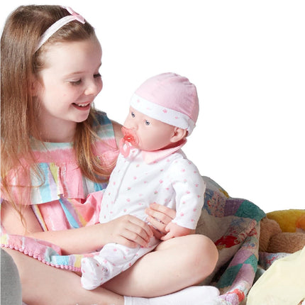 jc toys - 51 cm La Baby Doll Has Soft and Washable Body, Magic Bottle and Pacifier, Pink, Designed in Spain, +2 years old