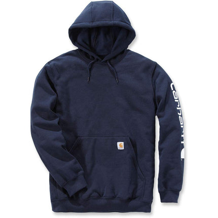 Carhartt Men's Loose Fit Midweight Logo Sleeve Graphic Sweatshirt, New Navy, M
