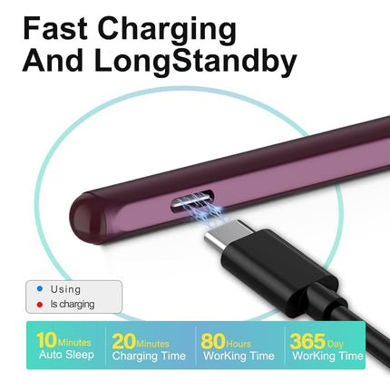 Stylus Pen for ASUS Zenbook/Vivobook Flip/Pro/Duo/Notebook, MPP 2.0, Red